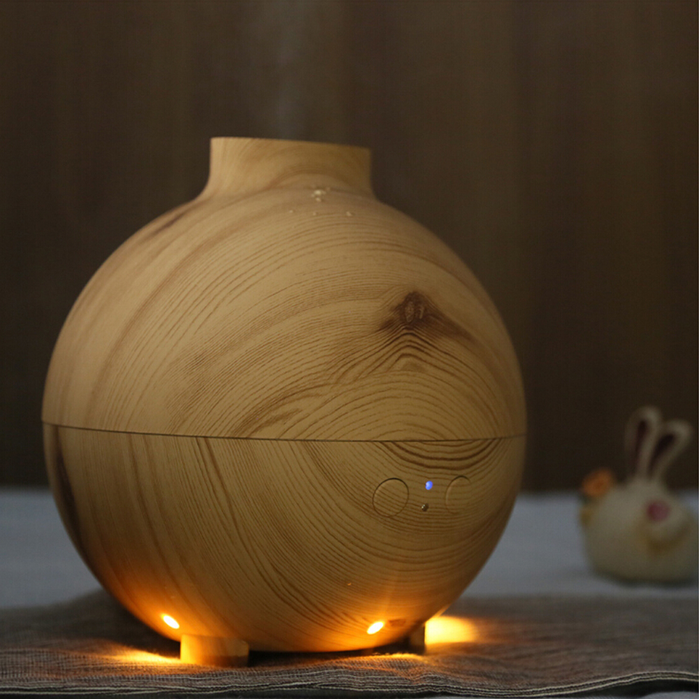 Wooden Looking PP& ABS Desktop Air Humidifier Aroma Fragrance Difuser for house office