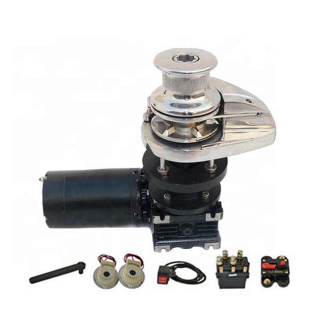 JV1011H-X2 boat mooring windlass with switch handle solenoid circuit breaker