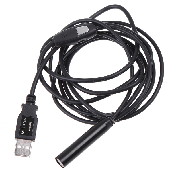 2M USB Endoscope Camera Waterproof Inspection Camera VGA/QVGA Format Built-in LED light Borescope HD Mini Camera Endoscope