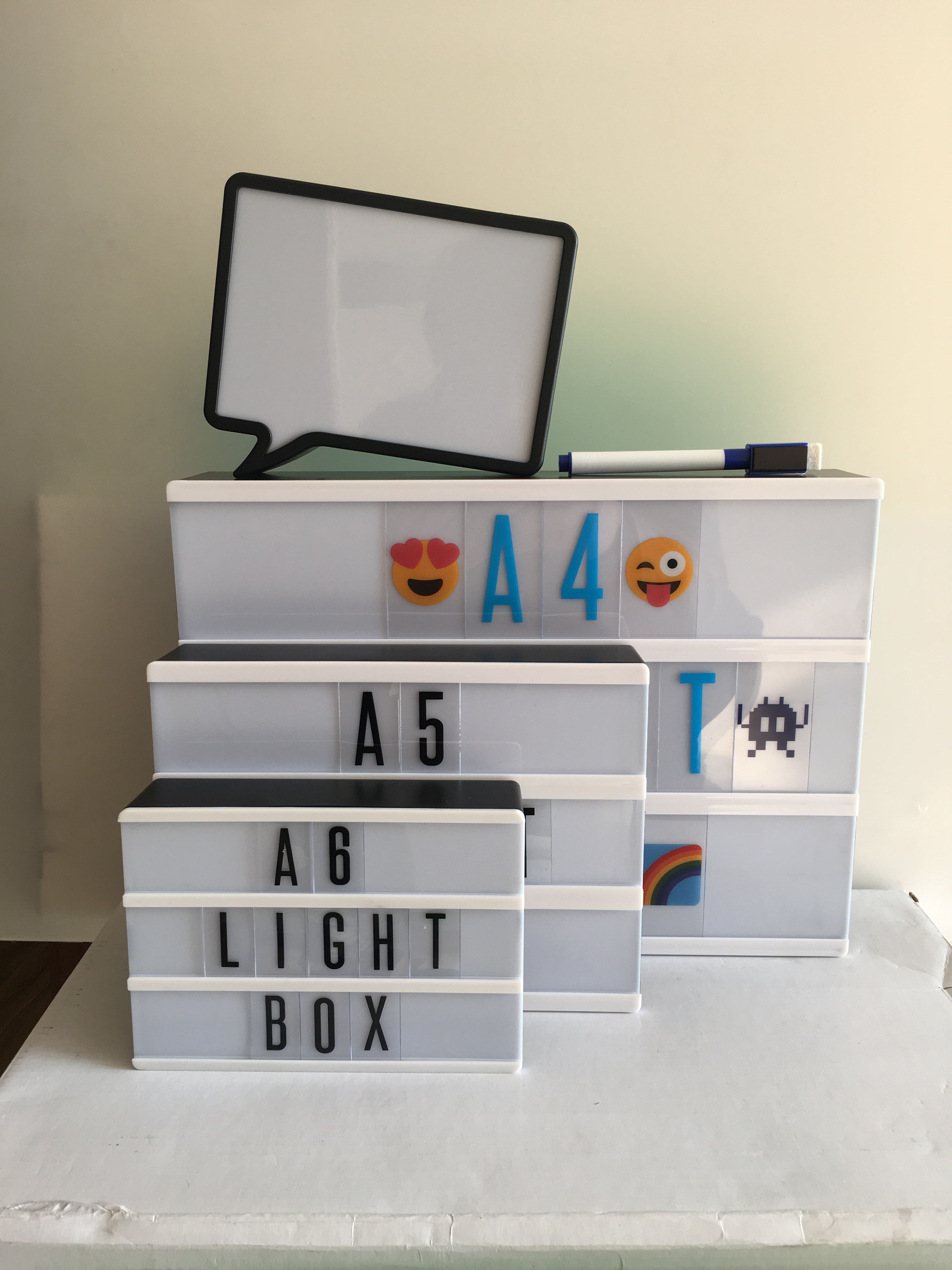 Color changing light box with wireless remote controller multi-color free combination advertising  cinema lightbox letters