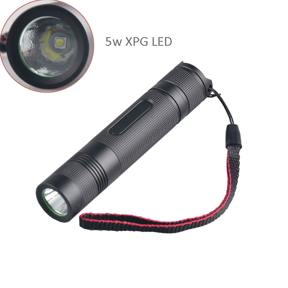 Aluminum Alloy High Power 5W XPG2 LED Rechargeable Japan Police Led Flashlight