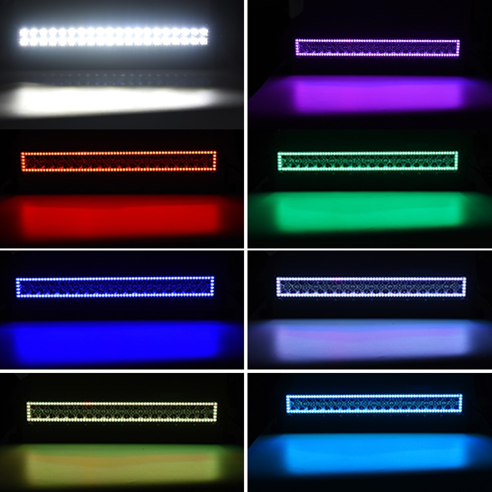 5D rgb led light bar 24 inch 120w for car light 5d rgb Auto lighting system led bar