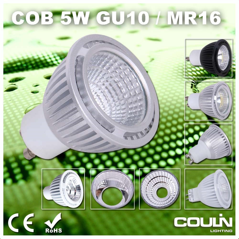 Coulin GU10 LED Spotlight 120 Degree Beam Angle, Mr16 LED Bulb, LED Spot Light