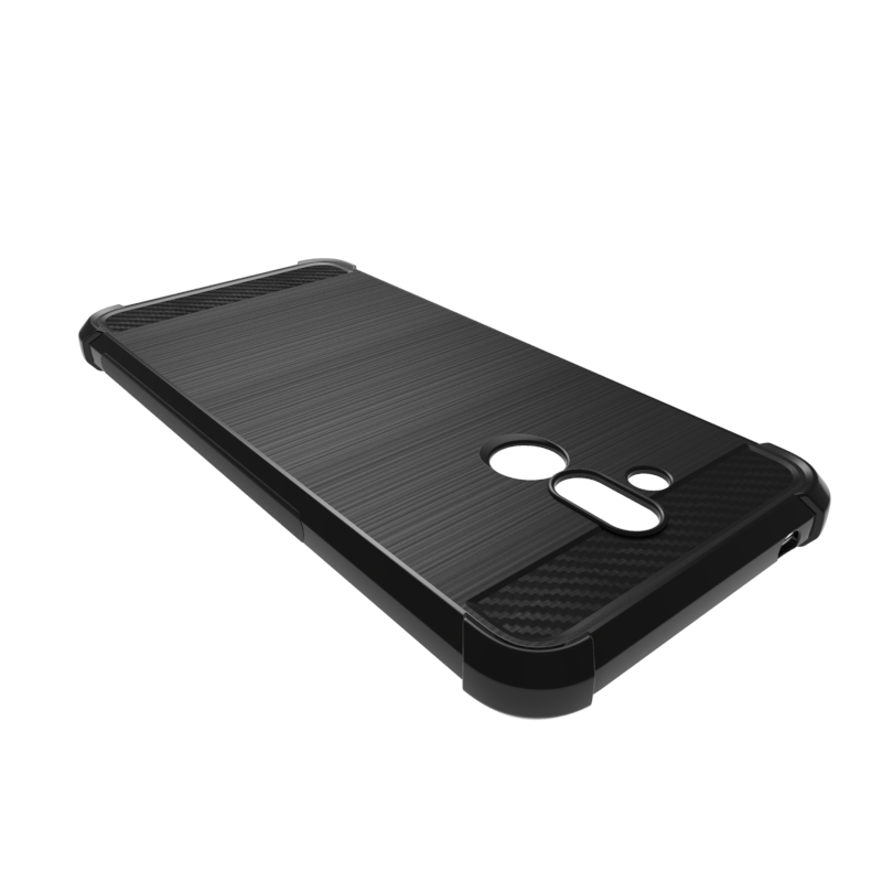 newstyle Carbon Fiber Cover soft Tpu Brushed case For Huawei Mate 20 lite
