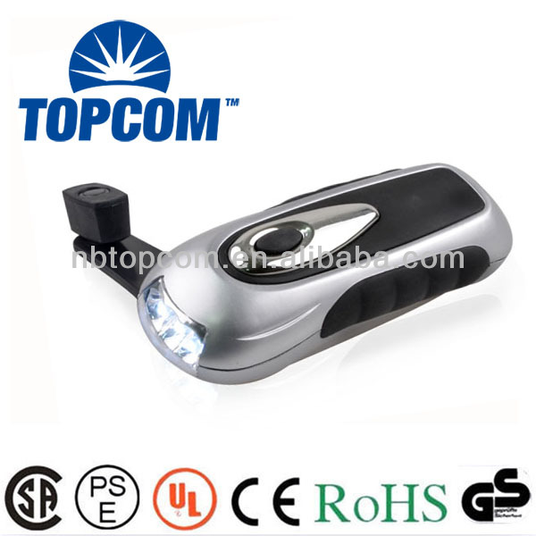 ABS 3 led dynamo flashlight torch TP-PH003A