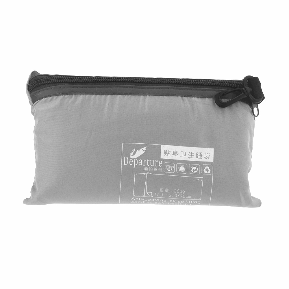 Ultra-light Portable Polyester Pongee Healthy Single Sleeping Bag Liner Outdoor Camping Travel Sleeping Bag Blue/Orange/Grey
