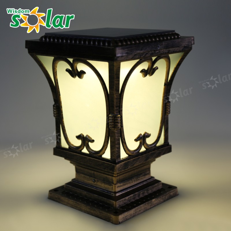 New decoration light CE 4W solar post cap light;post cap solar lights for deck outdoor lighting;solar post cap(JR-CP12A)