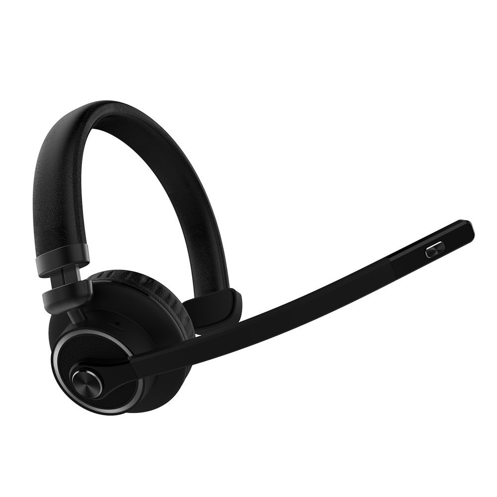 2019 New Mono Noise Cancelling Call Center Bluetooth Headset Gaming Wireless Headphones for Trucker Driver