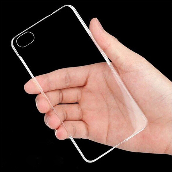 Transparent clear pc case for iphone 6 plus hard back cover case
