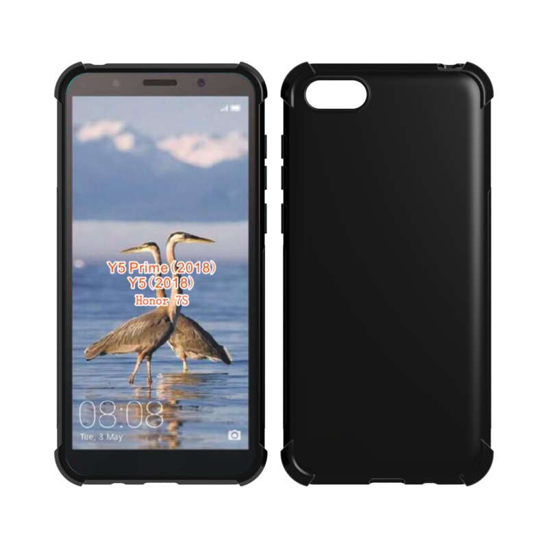 Transparent Shockproof soft Tpu cover case For Huawei Y5 Prime 2018