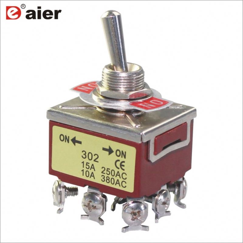 KN-302 ON-ON 2-Way Toggle Switch 3PDT 220V Toggle Switch