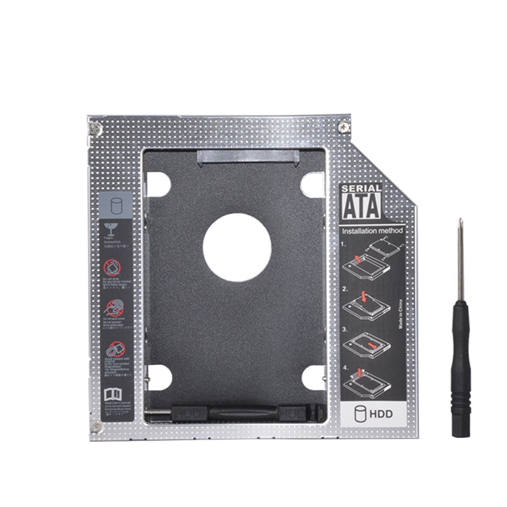 Universal SATA 3.0 2nd HDD Caddy 9.5mm for 2.5 2TB SSD Case Hard Disk