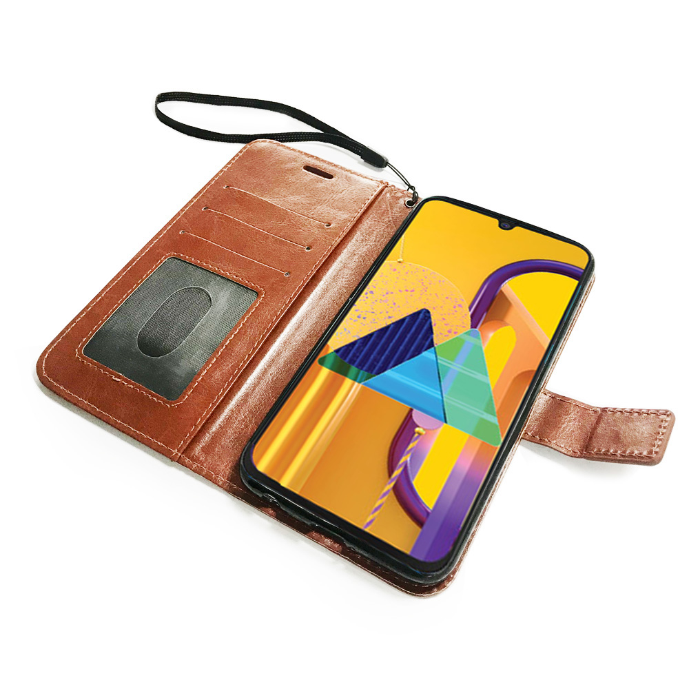 High Quality PU Leather Magnetic Flip Case for Samsung galaxy M30S with stands Wallet Book Cell phone Case