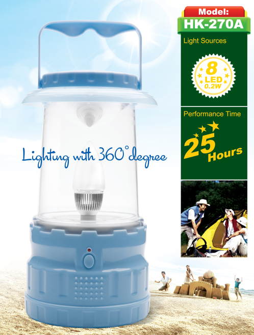 high quality portable rechargeable led emergency light for home or camping use