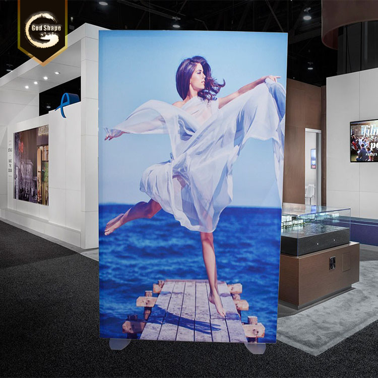 China OEM fabric light box aluminum frameless  fabric led light box