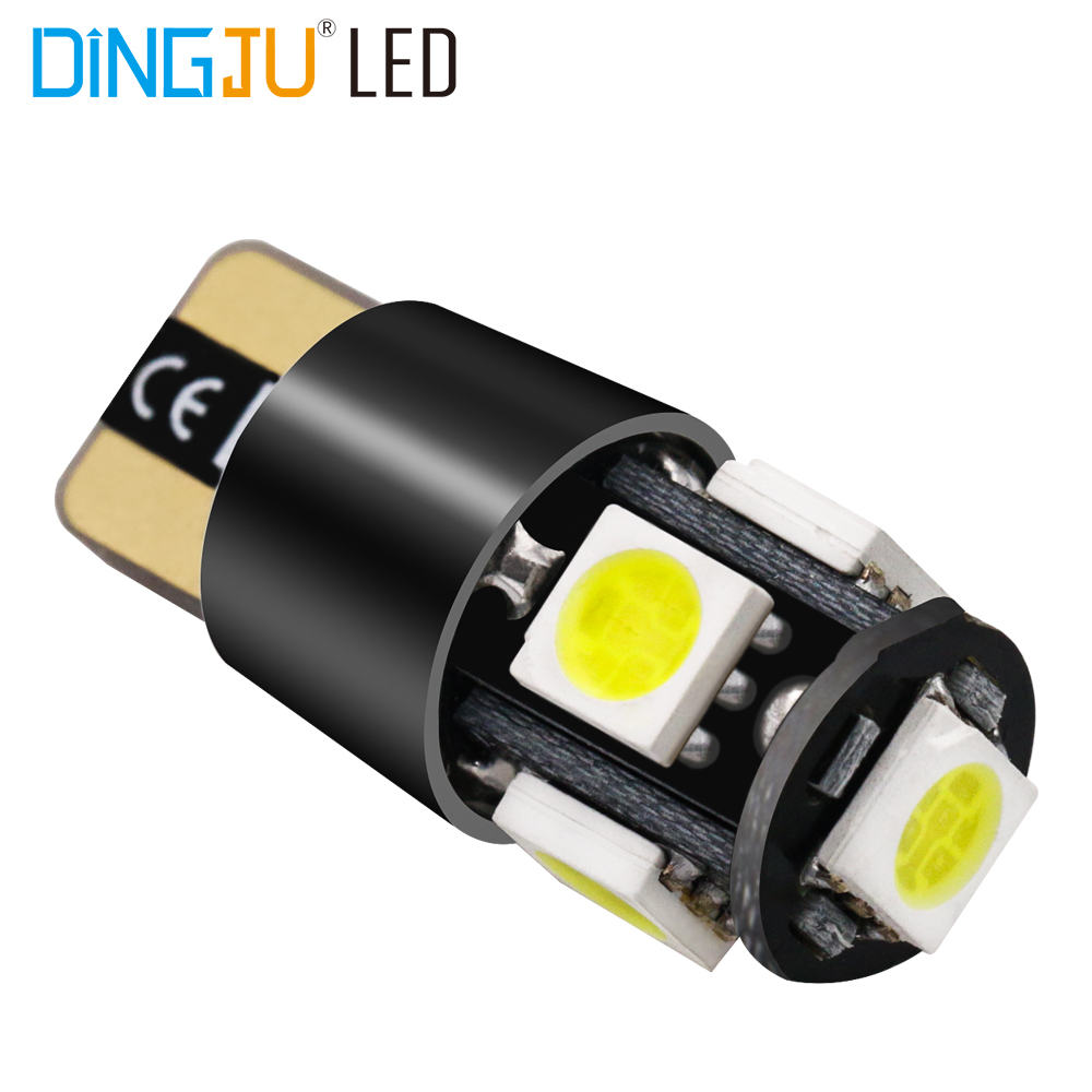 Hot Sale Factory Direct T10 5050 5smd Led Canbus Car Bulb 10-30v W5w 194 Interior Lights Licence Plate At The Wholesale Price