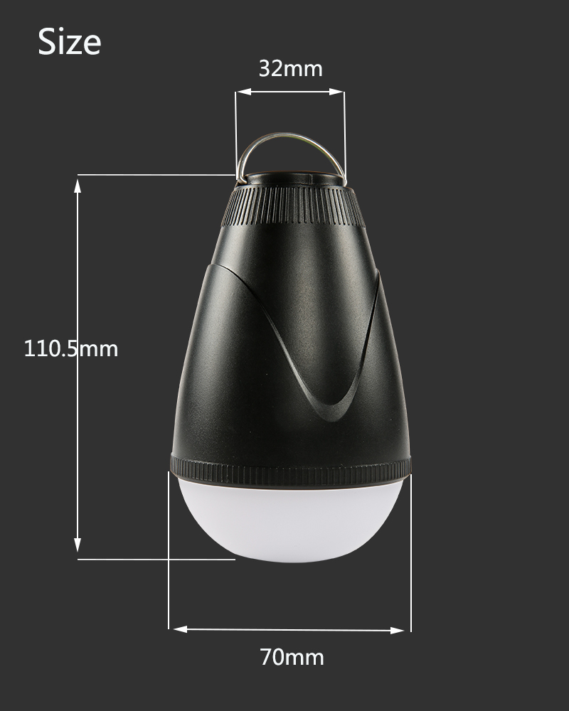 2019 Amazon Best Selling Waterproof Wireless led Outdoor Camping Light Rechargeable Portable LED Tent Lamp