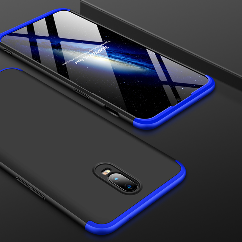 360 Cover case for oneplus 6T, Removable 3in1 Hard PC Shield Back Cover Case for 1+6T phone cases