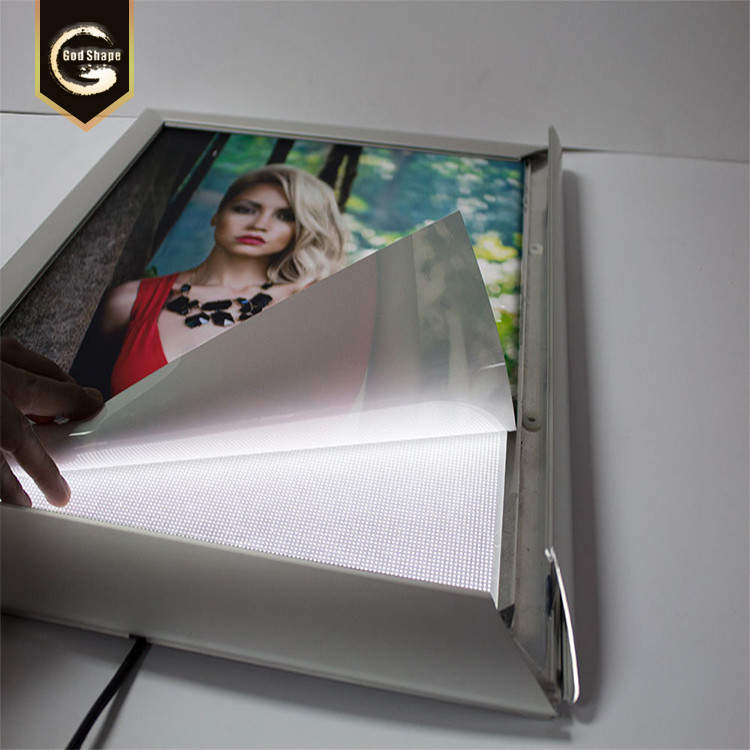 Ultra thin HD UV printing  led backlit fabric light box for advertising