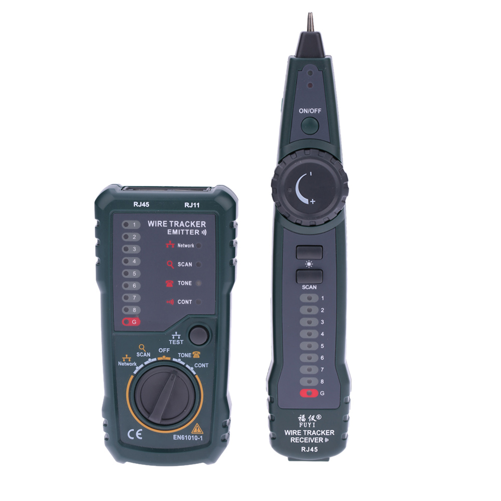 Professional Wire Tracker Finder diagnostic-tool Tracer Tester Telephone Network Wire Tracing with Headset Clip Adapter Cable