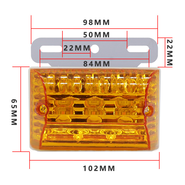 High Quality heavy truck LED side lamp 24v 12v truck tail light for truck agricultural vehicles car bus