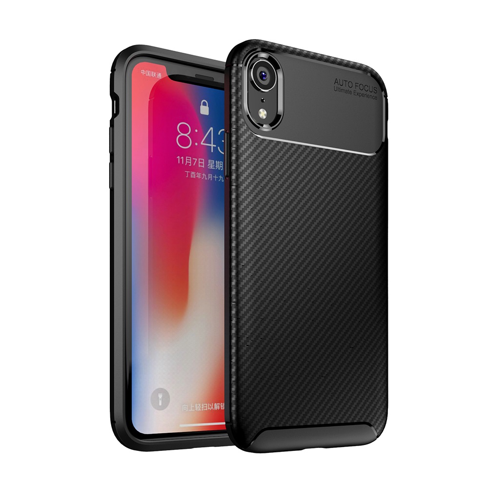 New Premium Shock Protection Carbon Fiber Skin TPU Silicone Case For iPhone XR