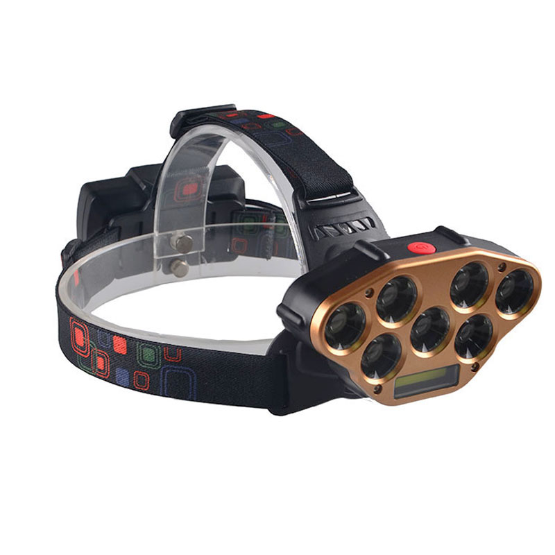 Multi Bulbs Brightest LED head torch headlamp 18650 led rechargeable headlamp