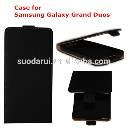 TPU Cover Soft Case Down Flip Ultra Slim Leather Case for Samsung Galaxy Grand Duos GT-i9082 i9080