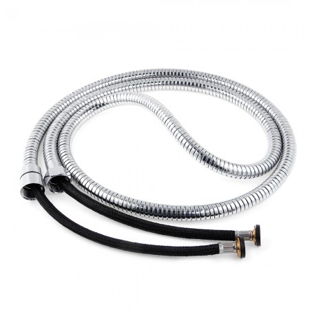 2m Fleible Stainless Steel Chrome Standard Shower Head Bathroom Hose Pipe