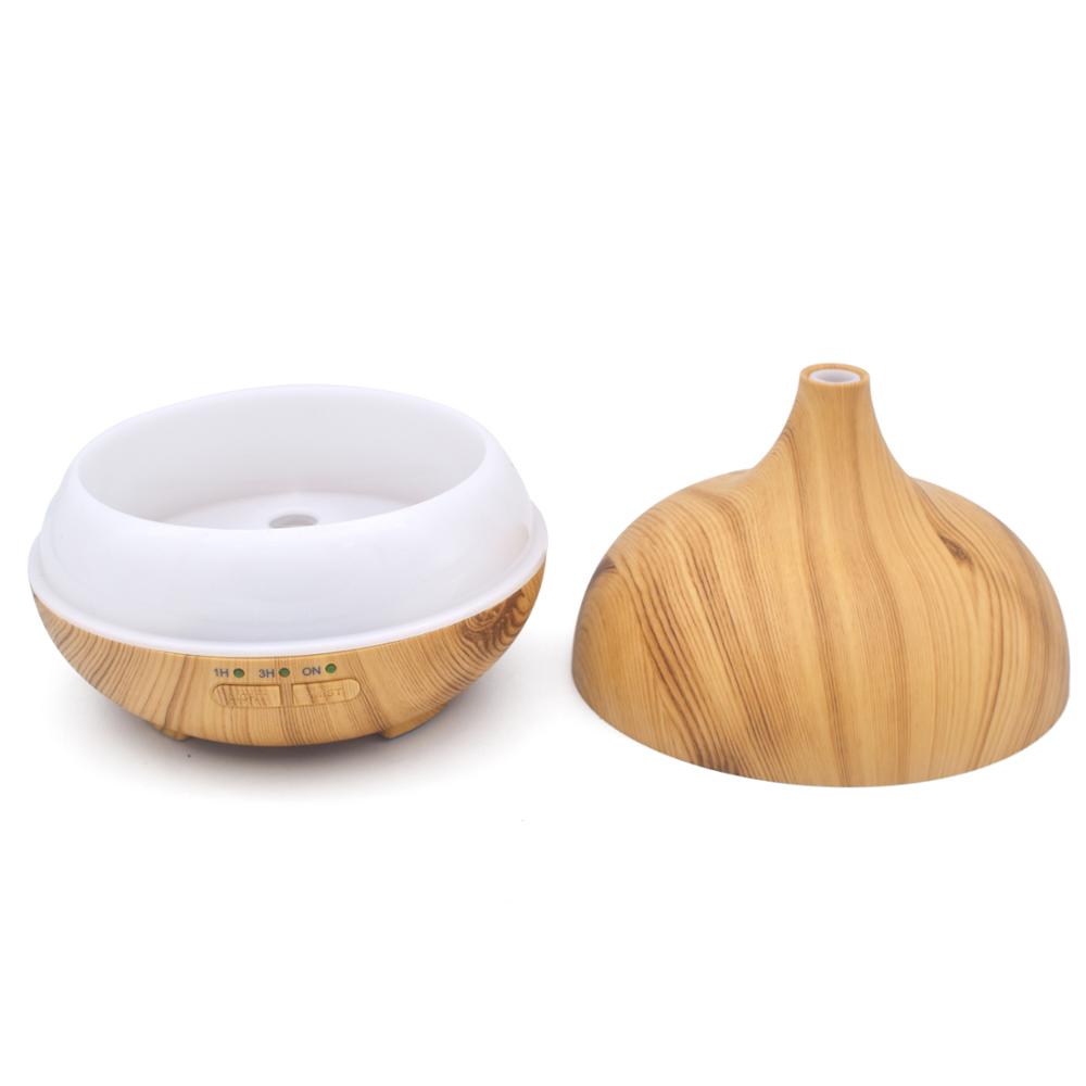 Mini Portable table Lighting Aroma Diffuser with essential oil & 150ml wood grain diffuser