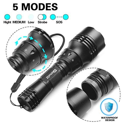 Scuba Diving Flashlight Underwater Torch Led Handheld Portable Holder 3000 Lumen XM-L2 Light Waterproof 5 Mode diving flashlight