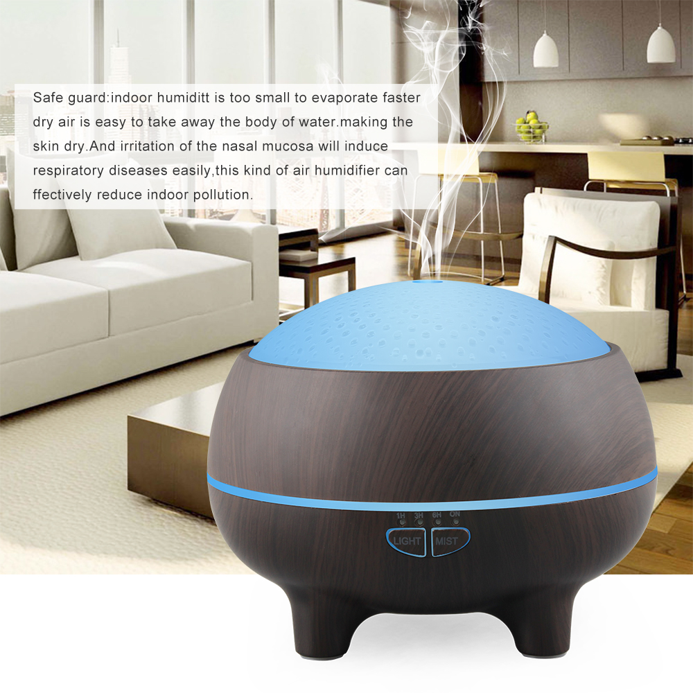 Factory wholesale 350ml wood grain aroma therapy diffuser