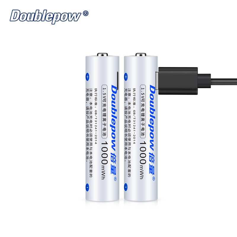 New design 1.5V usb AAA li ion rechargeable battery with Micro usb charging port