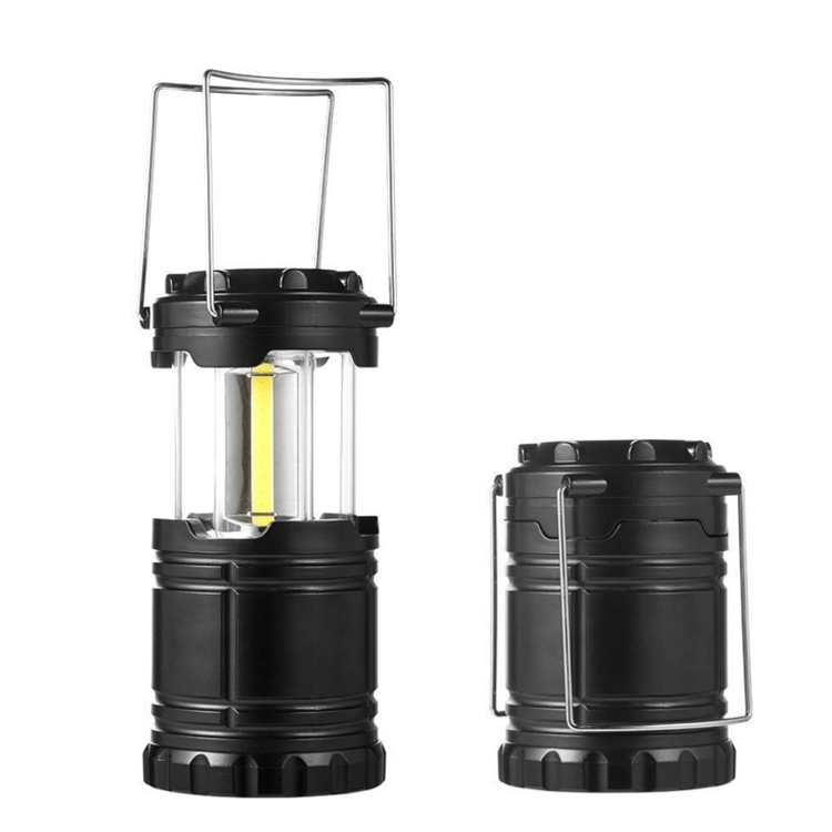 Goldmore high bright Battery Operated emergency collapsible COB camping lantern with magnet&hook