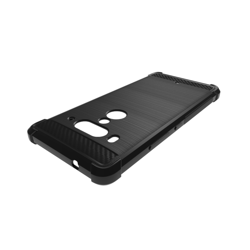 Carbon Fiber Cover soft Tpu case For HTC U12 Plus