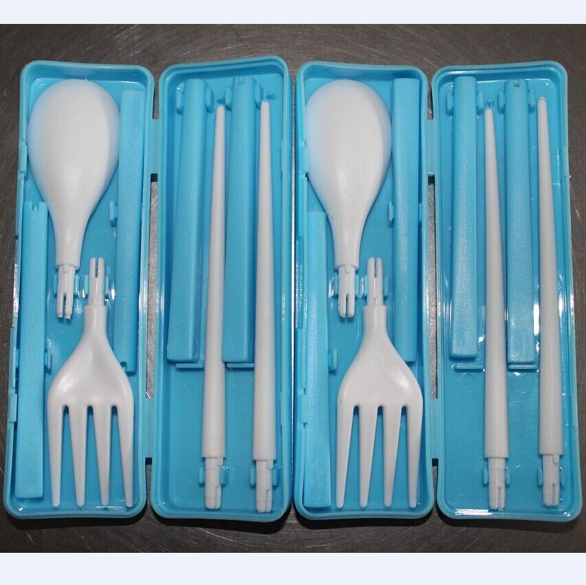 ABS Travel Picnic Cutlery Set Reusable Plastic Cutlery with Case