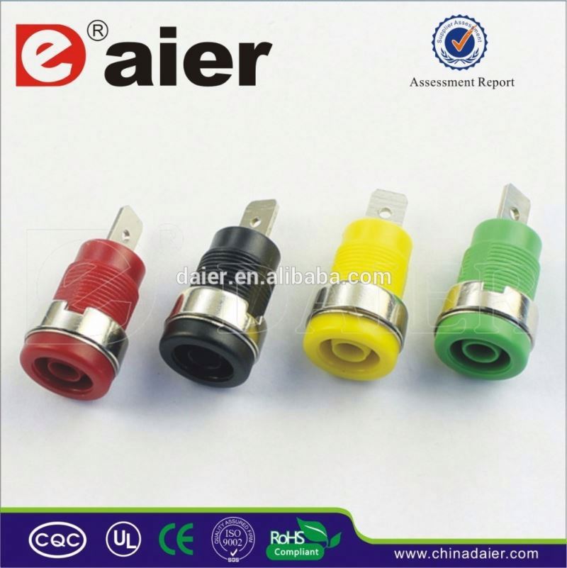 4mm banana plug with gold plated copper or nickel plated steel