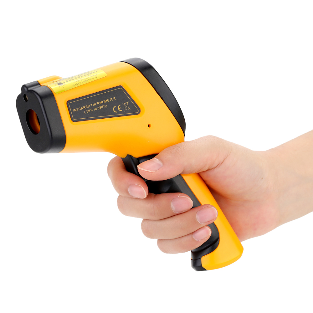 LCD infrared thermometer -50~380 degree Non-Contact Handheld IR diagnostic-tool Digital Laser Point Temperature Tester Pyrometer