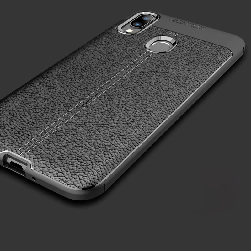Carbon Fiber Lichee Pattern tpu For ASUS Zenfone Max M2 Soft TPU Case