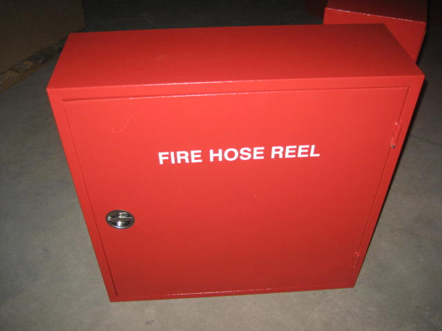 Fire hose reel box  steel single cabinet with 25mmX 30M fire hose