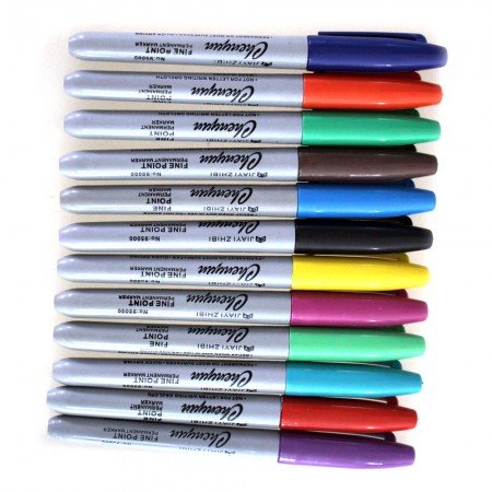 Professional Body Art Set of 12pcs Tattoo Skin Marker Marking Pens
