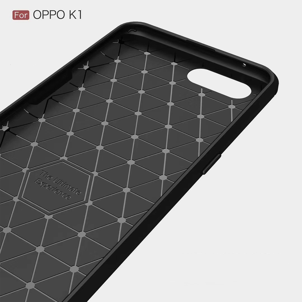 Carbon Fiber Tpu case For OPP O K1 Soft CF Cover