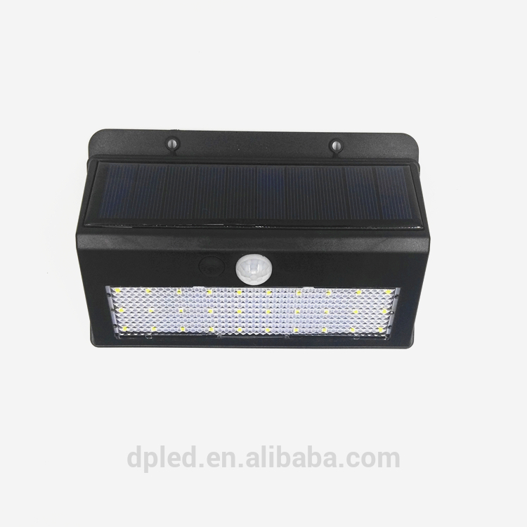 Outdoor solar powered motion sensor led wall light with 30 led waterproof