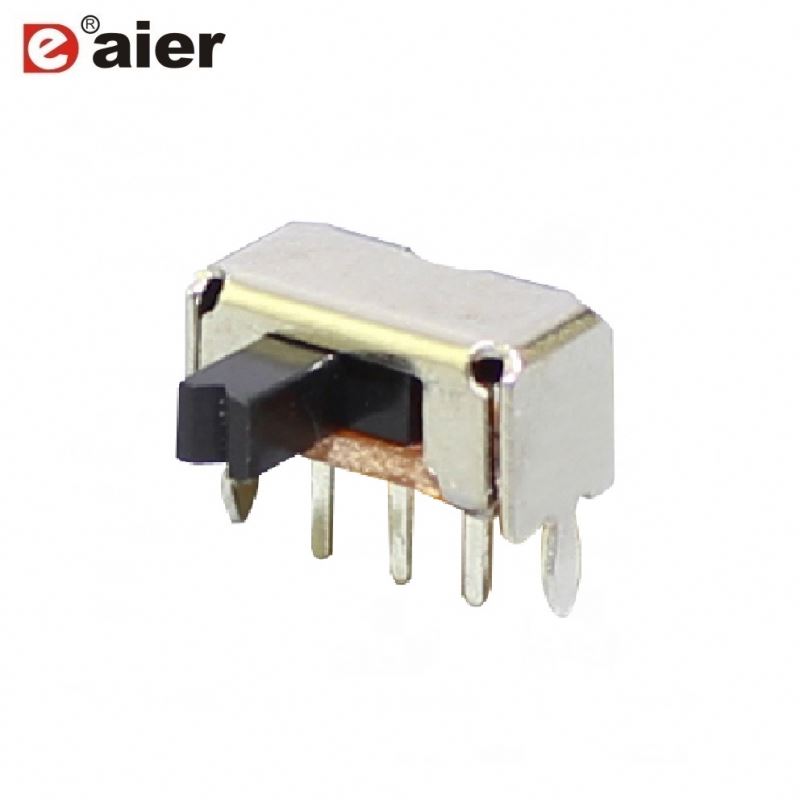 Electrical 3 Pin 1P2T Horizontal Slide Switch With PCB Terminal