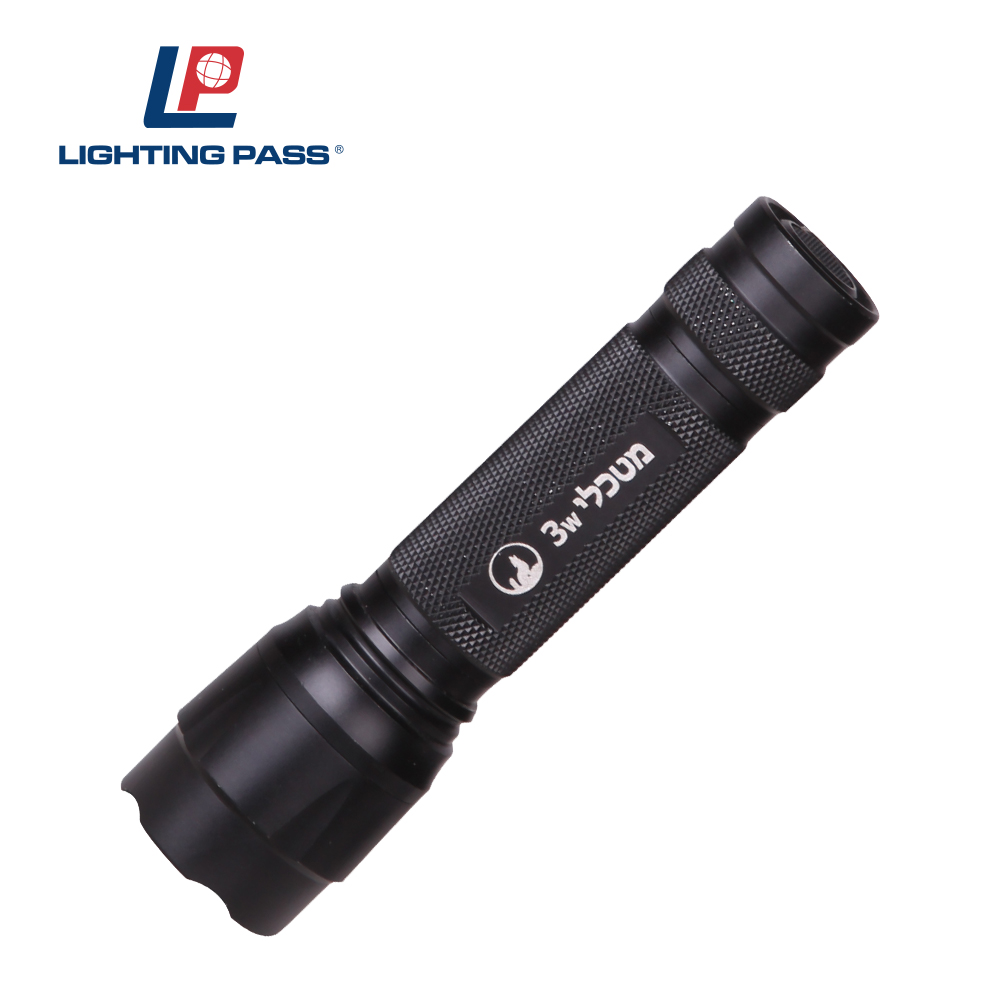 High power 3wCREE aluminum flashlight professional police equipment