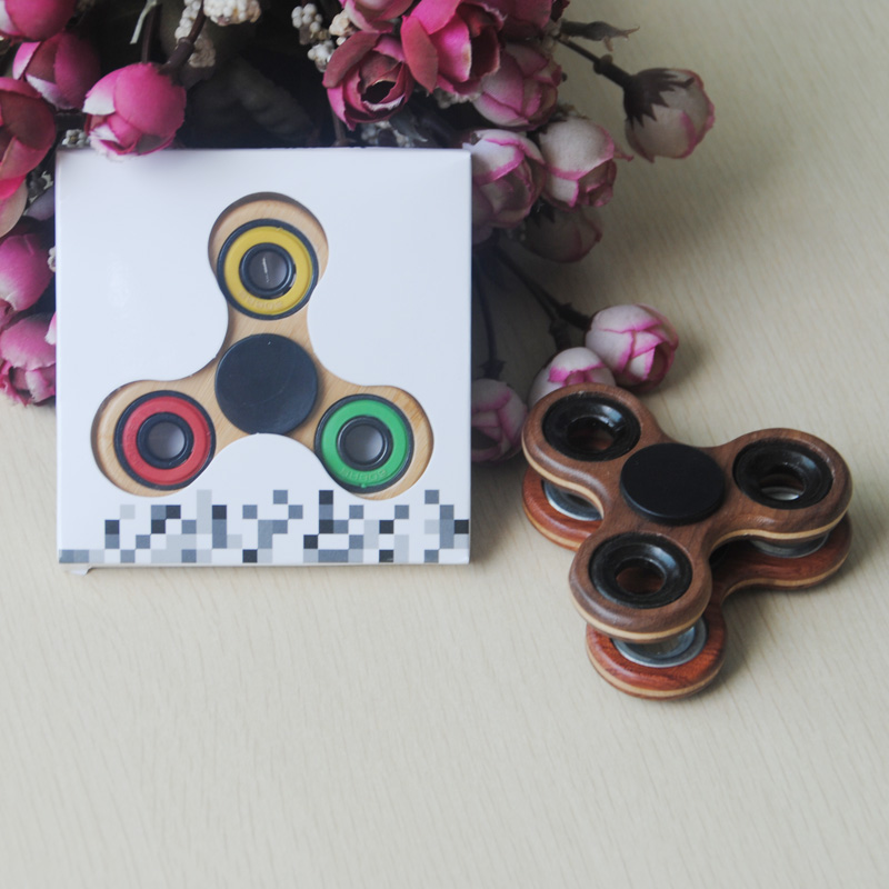 2017 New design wooden or Bamboo fidget / hand spinner/ Hand Fidget toys