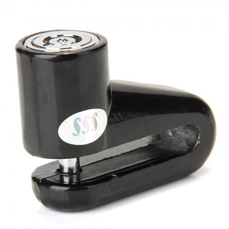 Motorbike Bicycle Bike Cycling Disk Brake Wheel Lock Biker Security Black 2 Keys