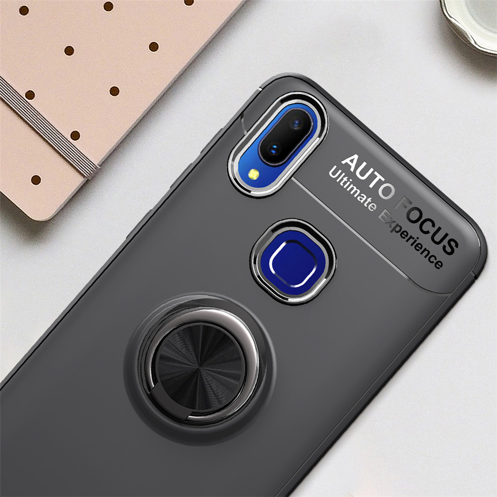 2019 hot sell TPU Shockproof phone Case for Vivo V11i Metal Ring Bracket Back Cover