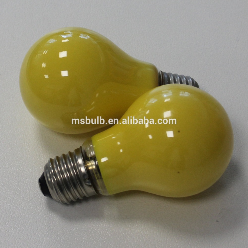 China Factory anti mosquito lamp A19 LED bulb E26 base yellow 590nm 110V