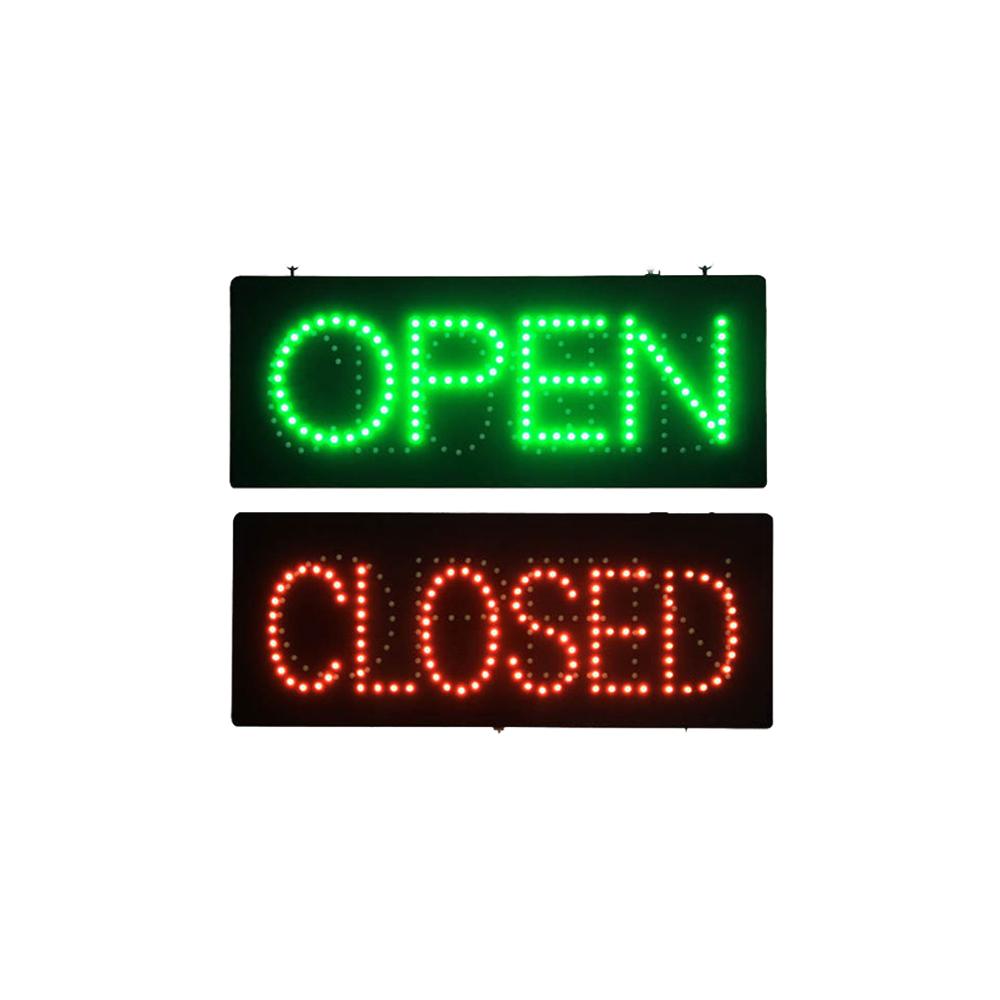 Hidly 10x19 Inches Animated LED Open Closed Sign for Business Store, Windows, AU/UK/US/EU Plug Available